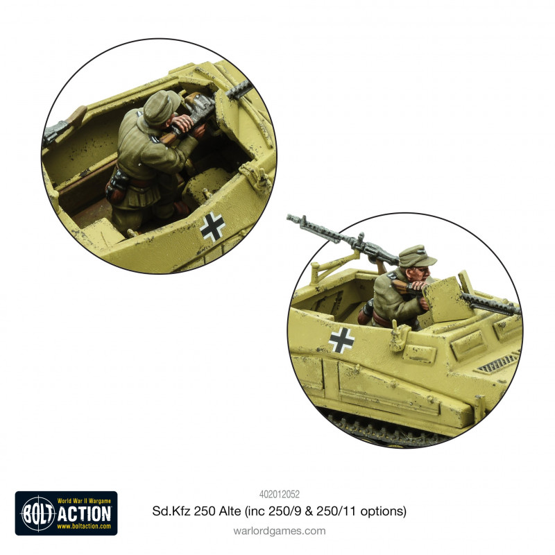 Bolt Action - German - Sd.Kfz 250 (Alte) Half-Track (Options For 250/1, 250/9 & 250/11 Variants)