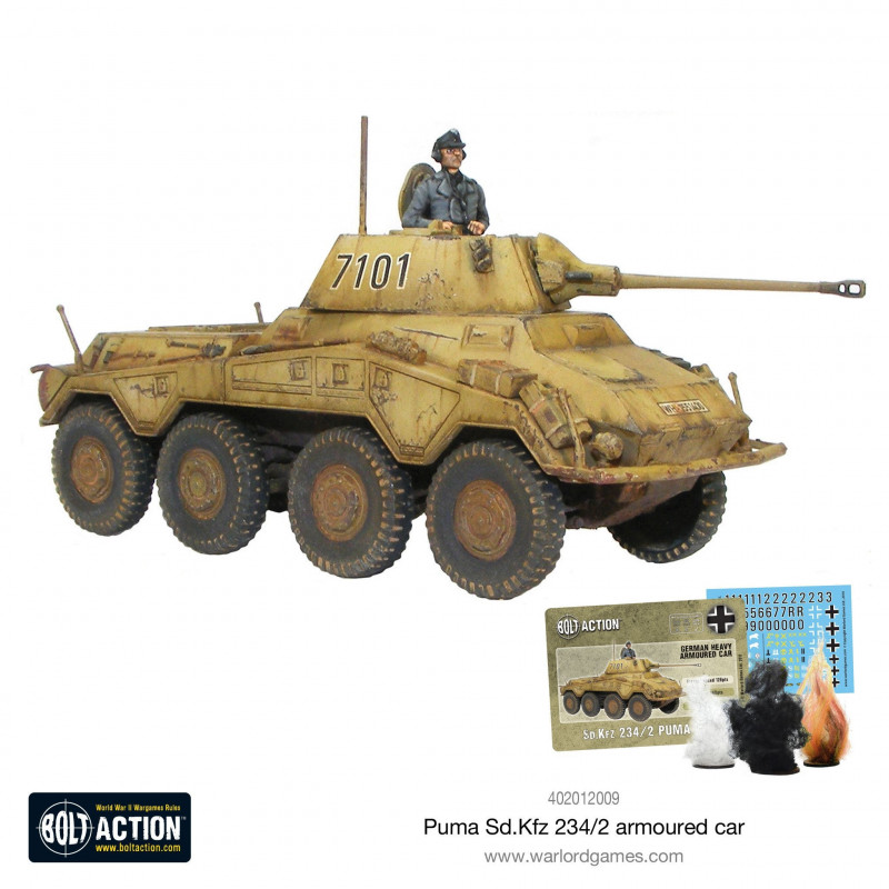 Bolt Action - German Puma Sd.Kfz 234/2 Armoured Car