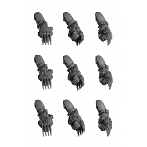 Impression 3d set griffes éclairs terminator