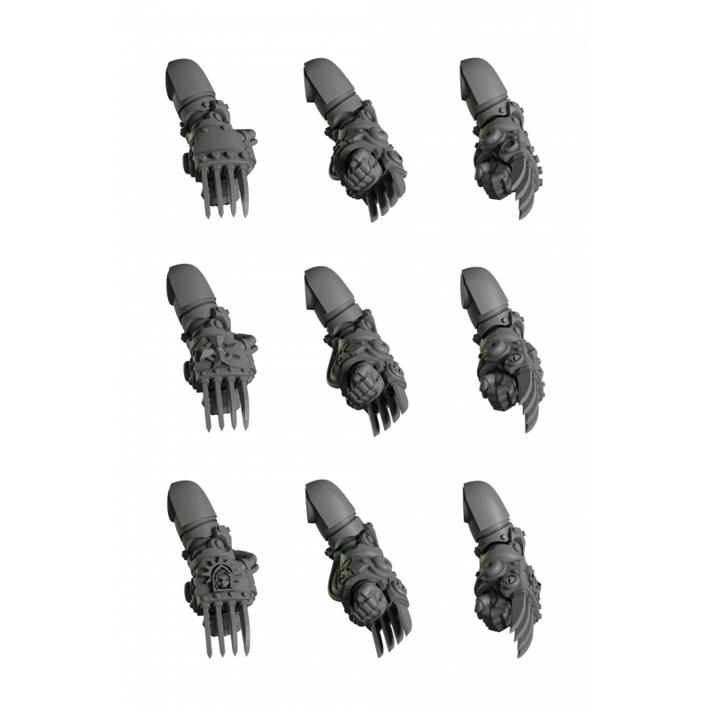 Impression 3d set griffes éclairs terminator