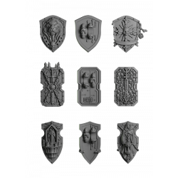 Impression 3d set de boucliers 2