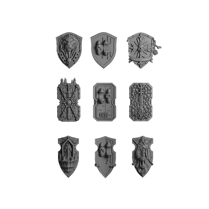 Impression 3d set de boucliers 2