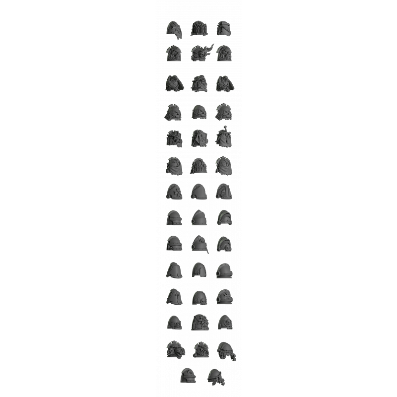 Impression 3d set épaulières armure tactique