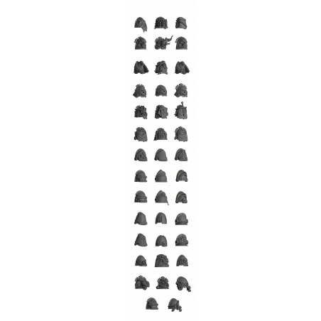 Impression 3d set épaulières armure tactique