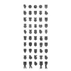 Impression 3d set petits écussons