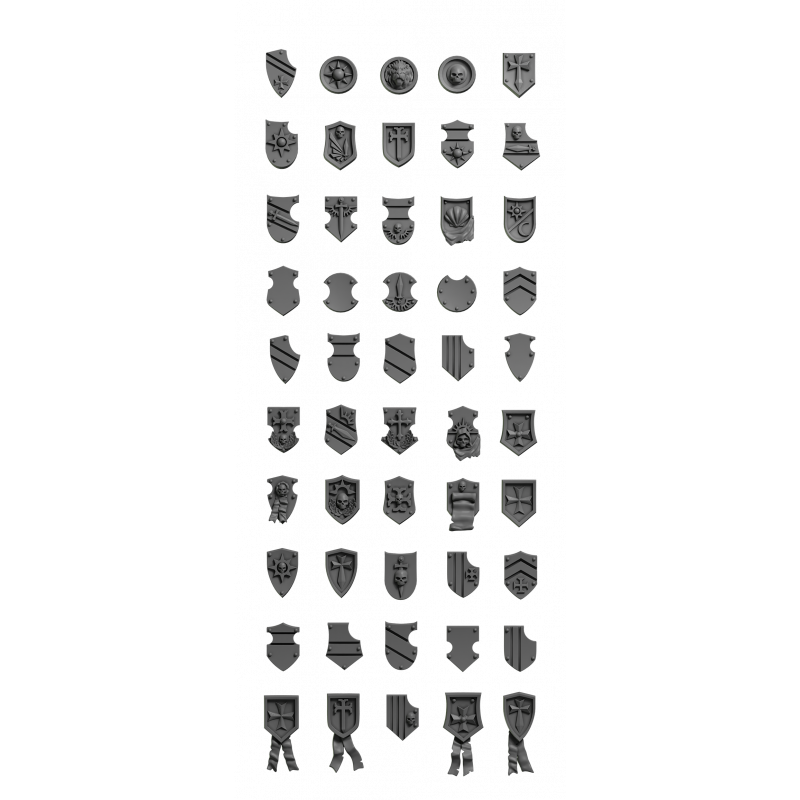 Impression 3d set petits écussons