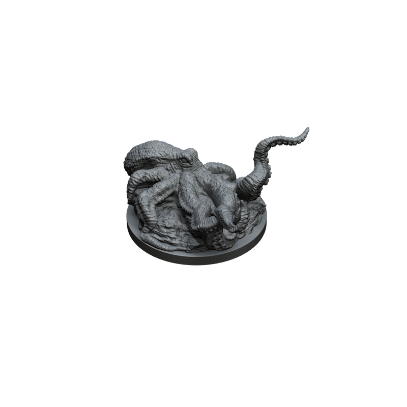 Impréssion 3D Pieuvre géante (sur socle)