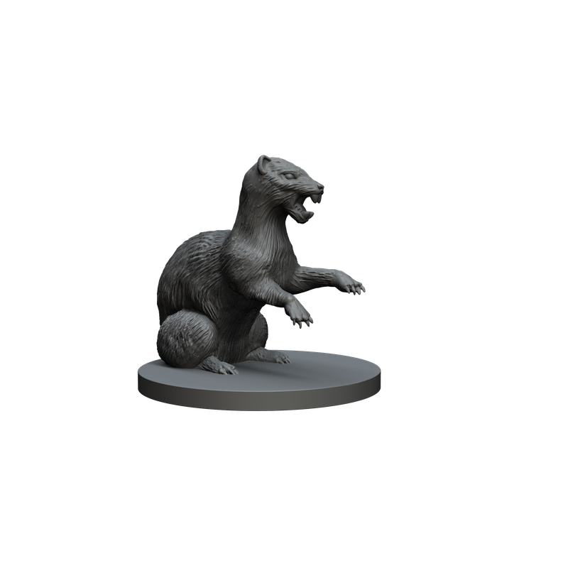Impréssion 3d Loutre assise