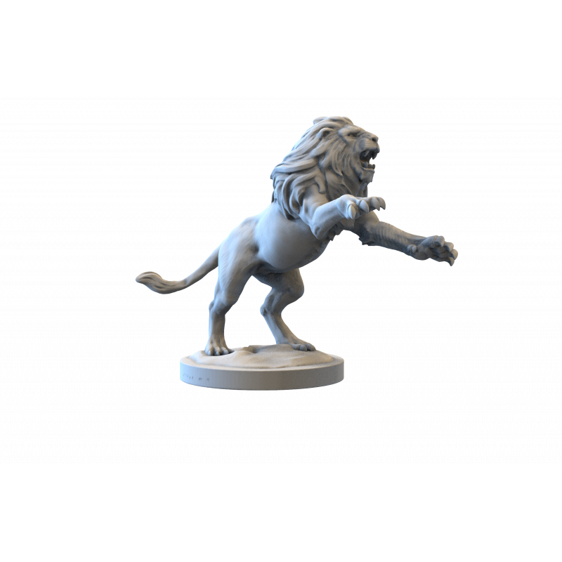 Impréssion 3d Lion bondissant