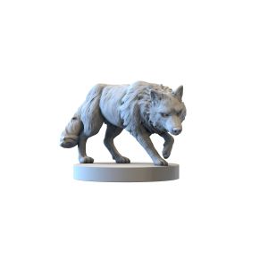 Impréssion 3d Loup à l'affût