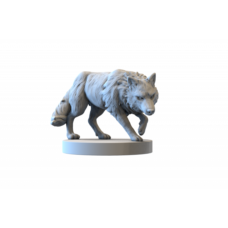 Impréssion 3d Loup à l'affût