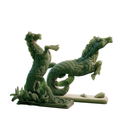 L'appel de Cthulhu-Figurine Hippocampes (lot de 2)