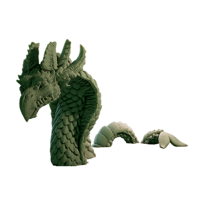 Créature fantastique-Figurine serpent de mer