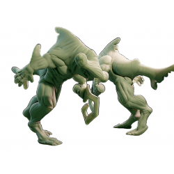 Créature fantastique-Figurine homme requin marteau 1