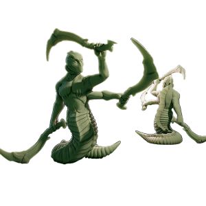 L'appel de Cthulhu-Figurine Gnor avec épées