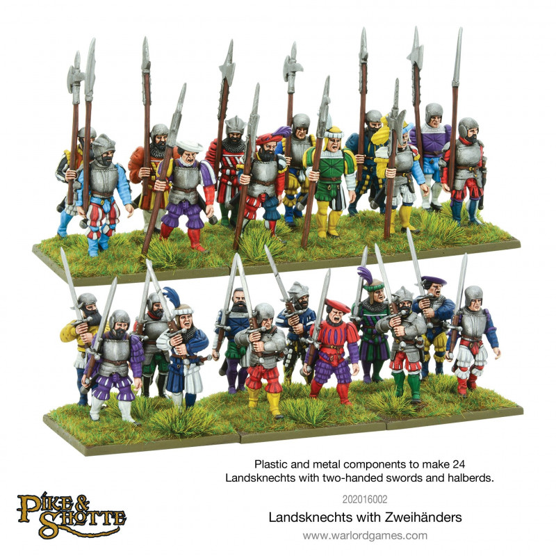 Pike and Shotte-Landsknechts with Zwihanders