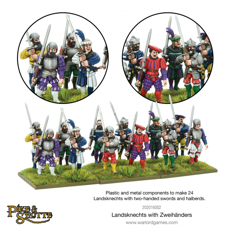 Pike and Shotte-Landsknechts with Zwihanders