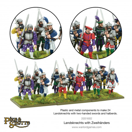 Pike and Shotte-Landsknechts with Zwihanders