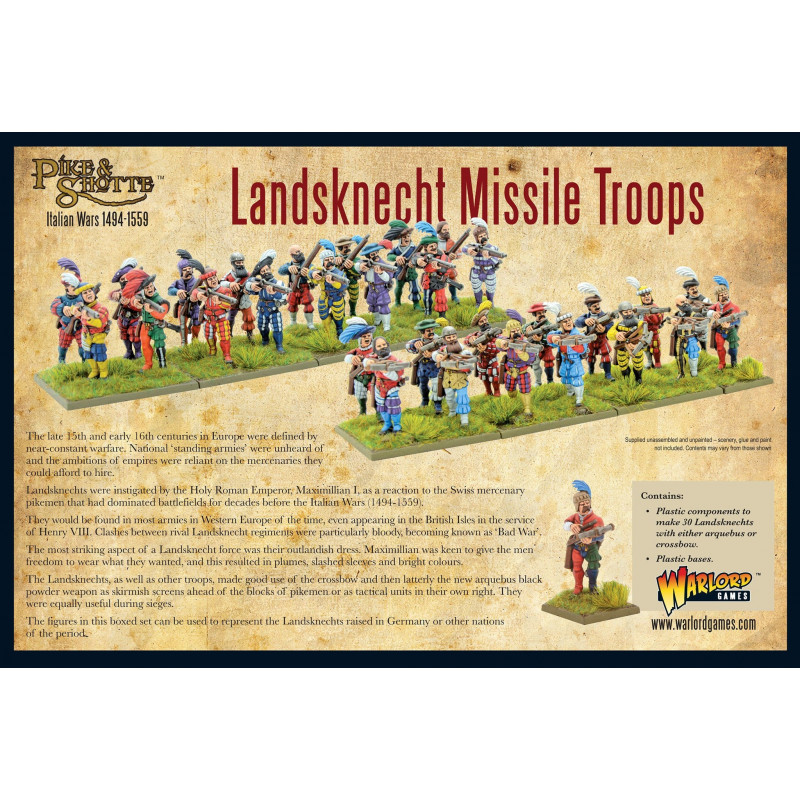 Pike and Shotte-Landsknechts missile troops