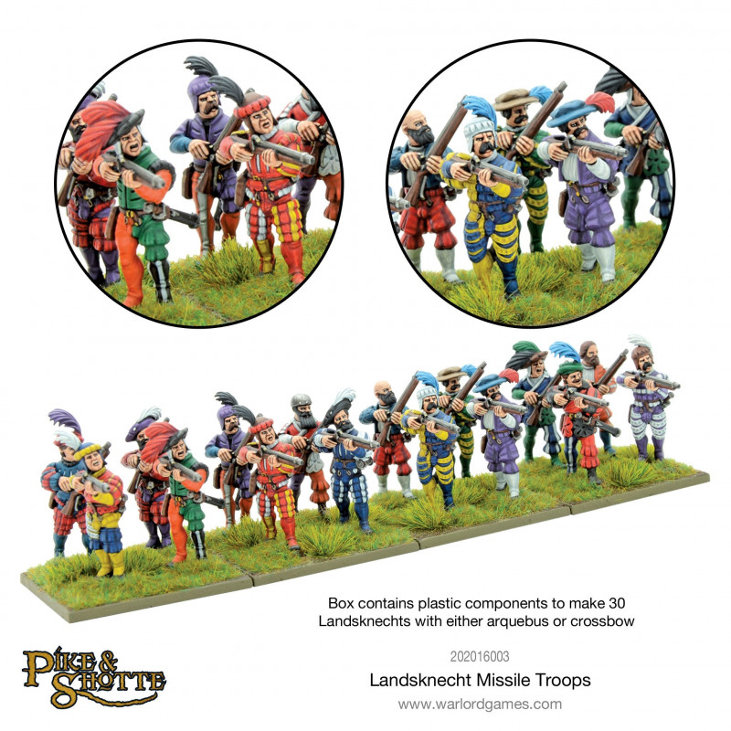 Pike and Shotte-Landsknechts missile troops