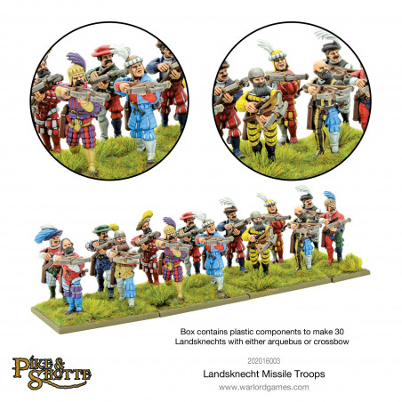 Pike and Shotte-Landsknechts missile troops