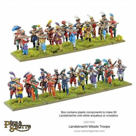 Pike and Shotte-Landsknechts missile troops