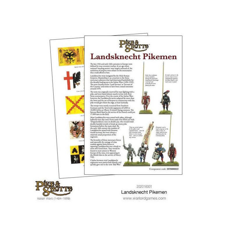 Pike and Shotte-Landsknechts Pikemen