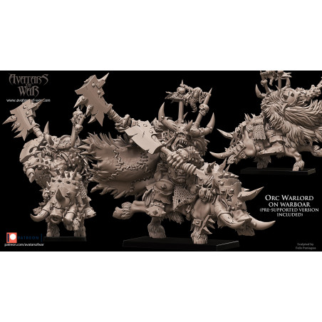 Avatars Of War 3D-Chef orque sur sanglier 1 Avatars Of War 3D-Chef orque sur sanglier 1