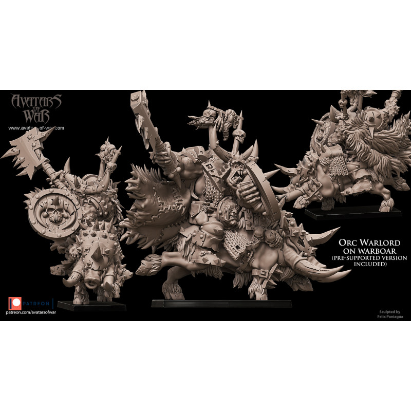 Avatars Of War 3D-Chef orque sur sanglier 1 Avatars Of War 3D-Chef orque sur sanglier 1