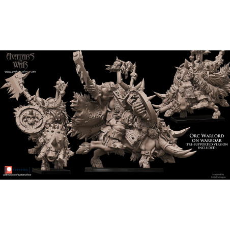 Avatars Of War 3D-Chef orque sur sanglier 1 Avatars Of War 3D-Chef orque sur sanglier 1