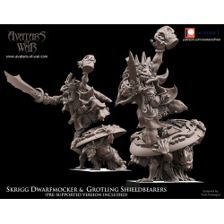 Avatars Of War 3D-Roi gobelin sur bouclier