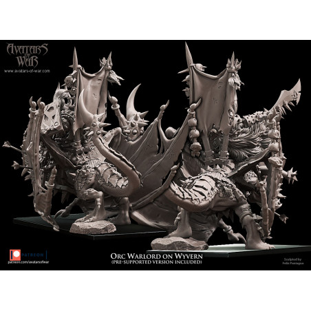 Avatars Of War 3D-Chef orque sur Wyvern