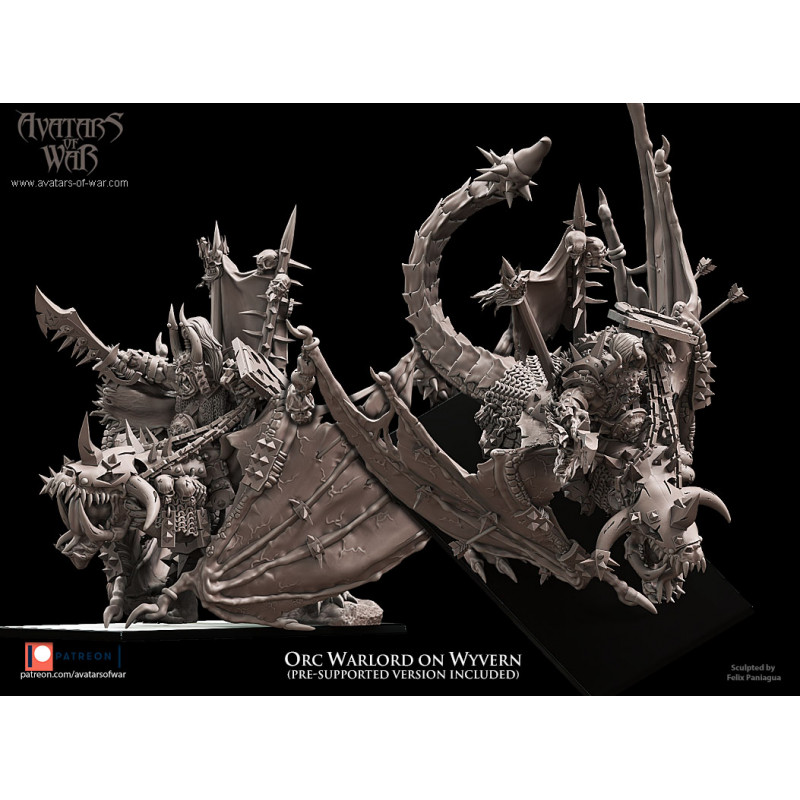 Avatars Of War 3D-Chef orque sur Wyvern