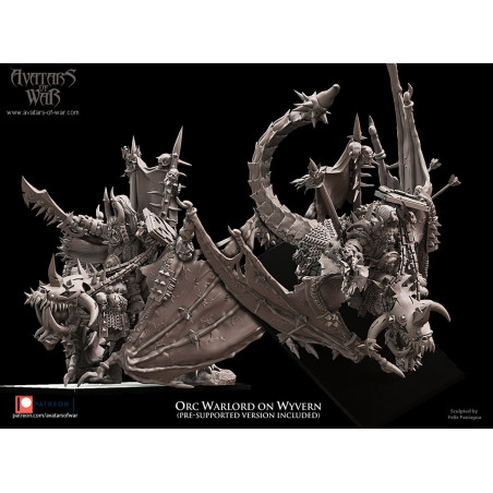 Avatars Of War 3D-Chef orque sur Wyvern Avatars Of War 3D-Chef orque sur Wyvern