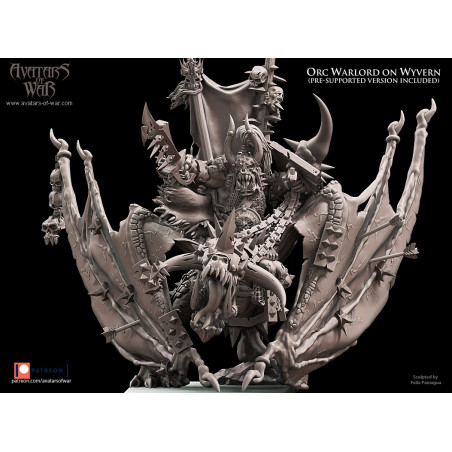 Avatars Of War 3D-Chef orque sur Wyvern Avatars Of War 3D-Chef orque sur Wyvern