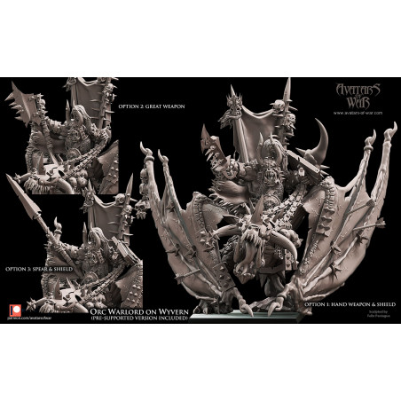 Avatars Of War 3D-Chef orque sur Wyvern Avatars Of War 3D-Chef orque sur Wyvern