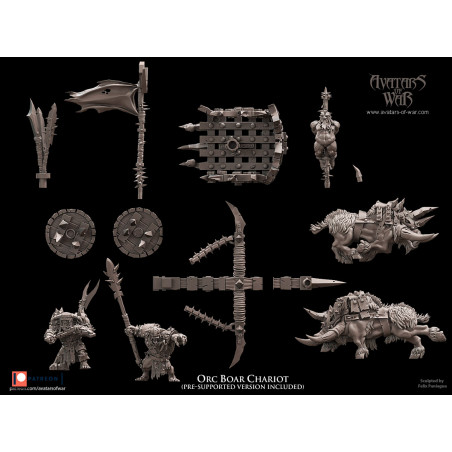 Avatars Of War 3D-Char à sangliers
