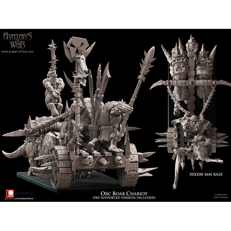 Avatars Of War 3D-Char à sangliers