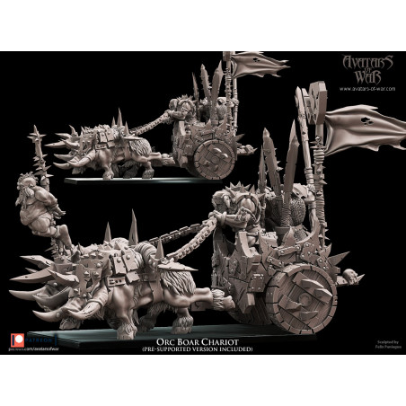 Avatars Of War 3D-Char à sangliers
