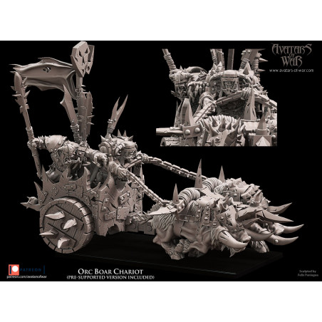 Avatars Of War 3D-Char à sangliers