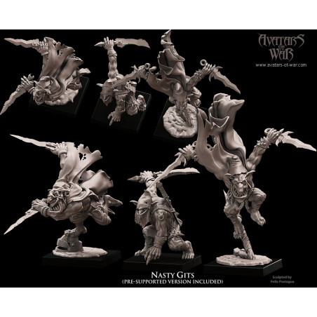 Avatars Of War 3D-Assassins gobelins X 3 Avatars Of War 3D-Assassins gobelins X 3