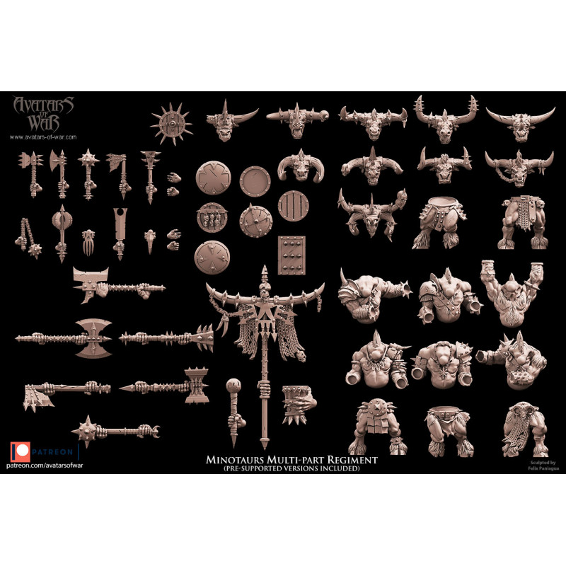Avatars Of War 3D-Kit Hommes Bêtes X 5