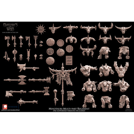 Avatars Of War 3D-Kit Hommes Bêtes X 5