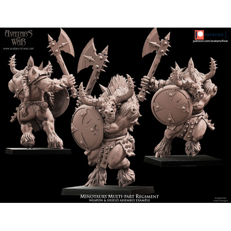 Avatars Of War 3D-Kit Hommes Bêtes X 5