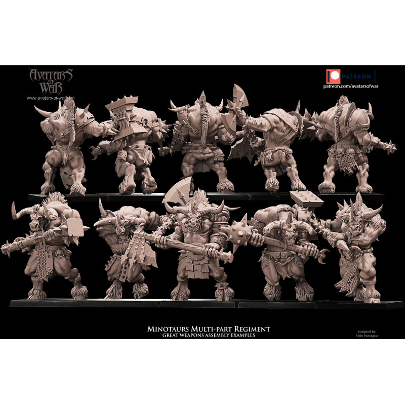 Avatars Of War 3D-Kit Hommes Bêtes X 5