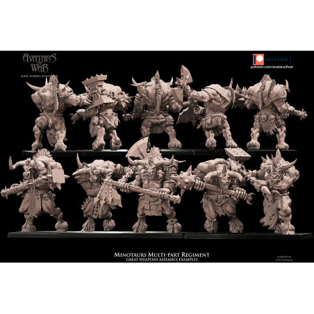 Avatars Of War 3D-Kit Hommes Bêtes X 5
