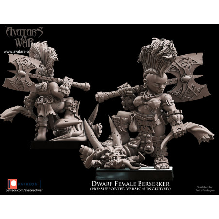 Avatars Of War 3D-Seigneur Berserker Nain