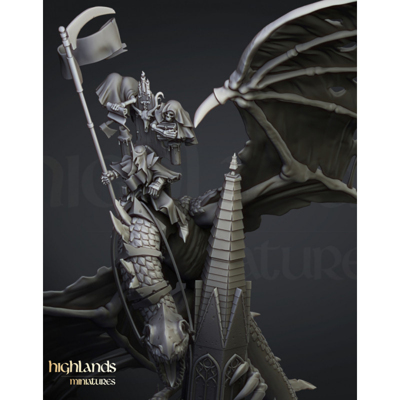 Higland Miniature 3D-Ezekiel Lord necromancer