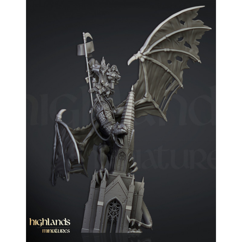 Higland Miniature 3D-Ezekiel Lord necromancer