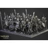 Higland Miniature Transilvanya - Skeletons Warriors with spears